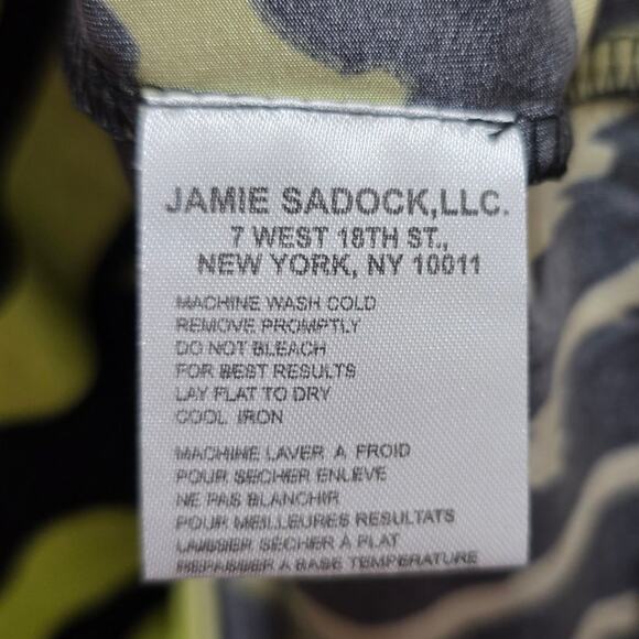 Jamie Sadock Yellow & Black Golf Tennis Women's XLarge Short Sleeve Zipper Shirt - Picture 10 of 11